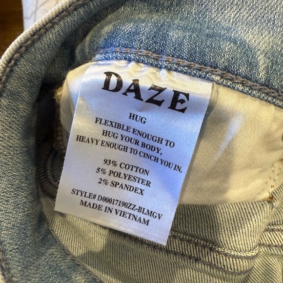 Daze Women's Light Blue Flare Jeans - Far Out - Picture 3 of 5